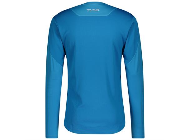 Scott Shirt M`s Trail Tuned l/sl Blå XXL Sykkeltrøye med lang arm 